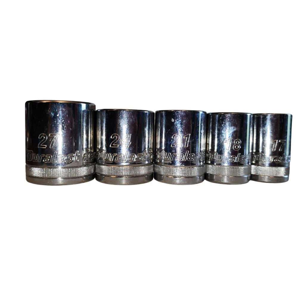DURALAST METRIC SOCKET SET MIXED 1/2" inch